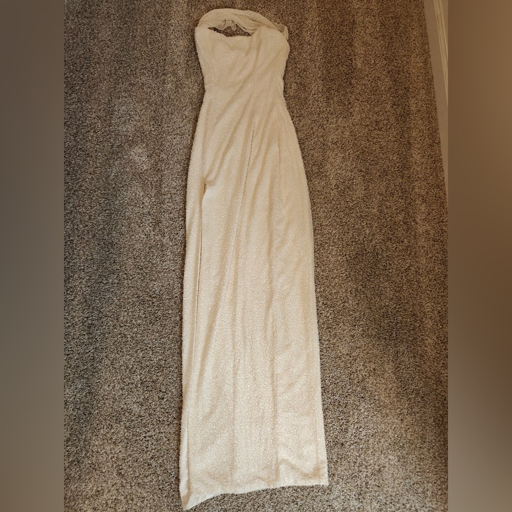 Elegant Cream Maxi Dress